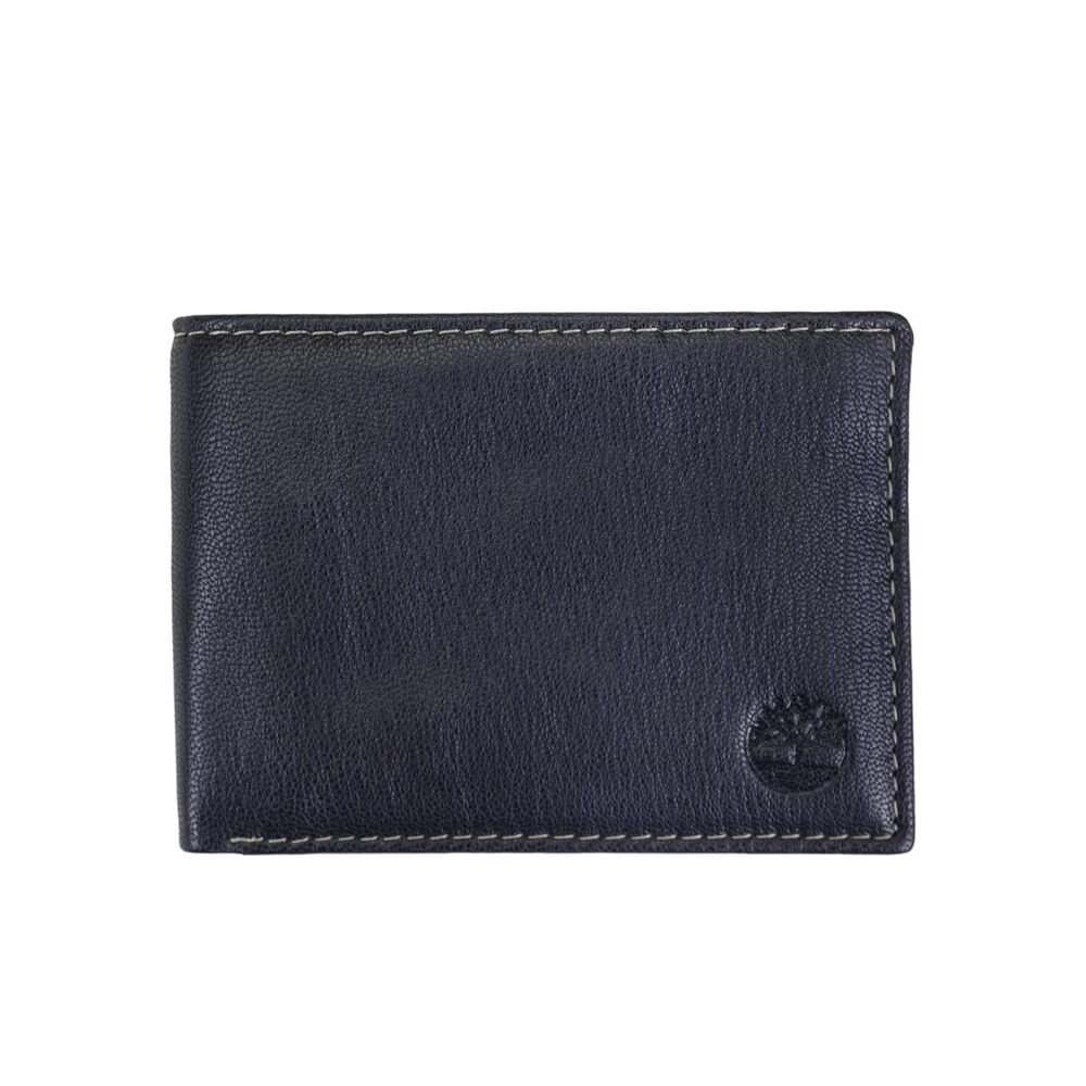 Men's RFID Blocking Wallet – Genuine Leather Passcase with Removable